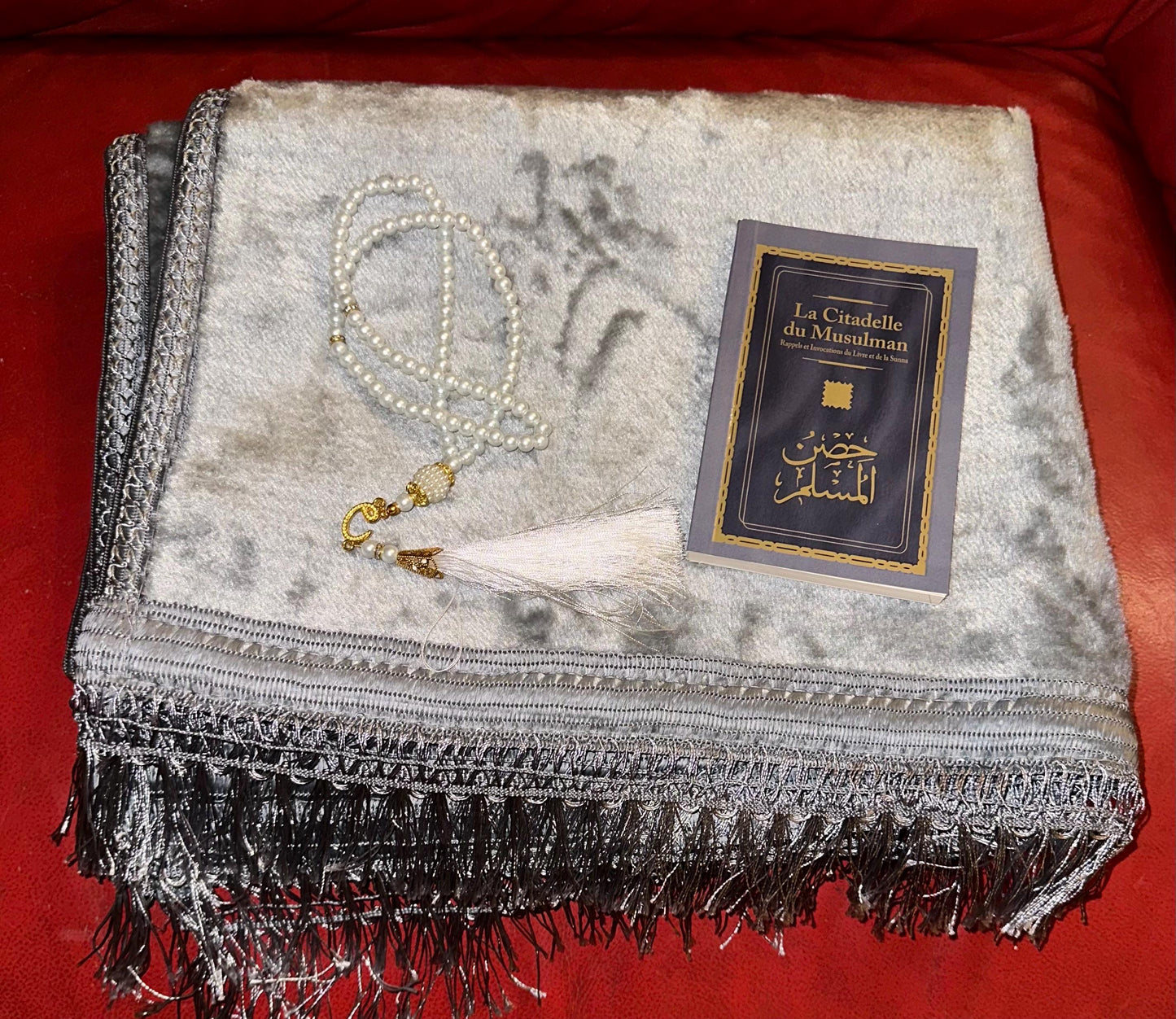 Coffret cadeau musulman personnalisé – Citadelle, tapis de prière personnalisé, tasbih – Cadeau islamique Eid, mariage, ramadan, conversion