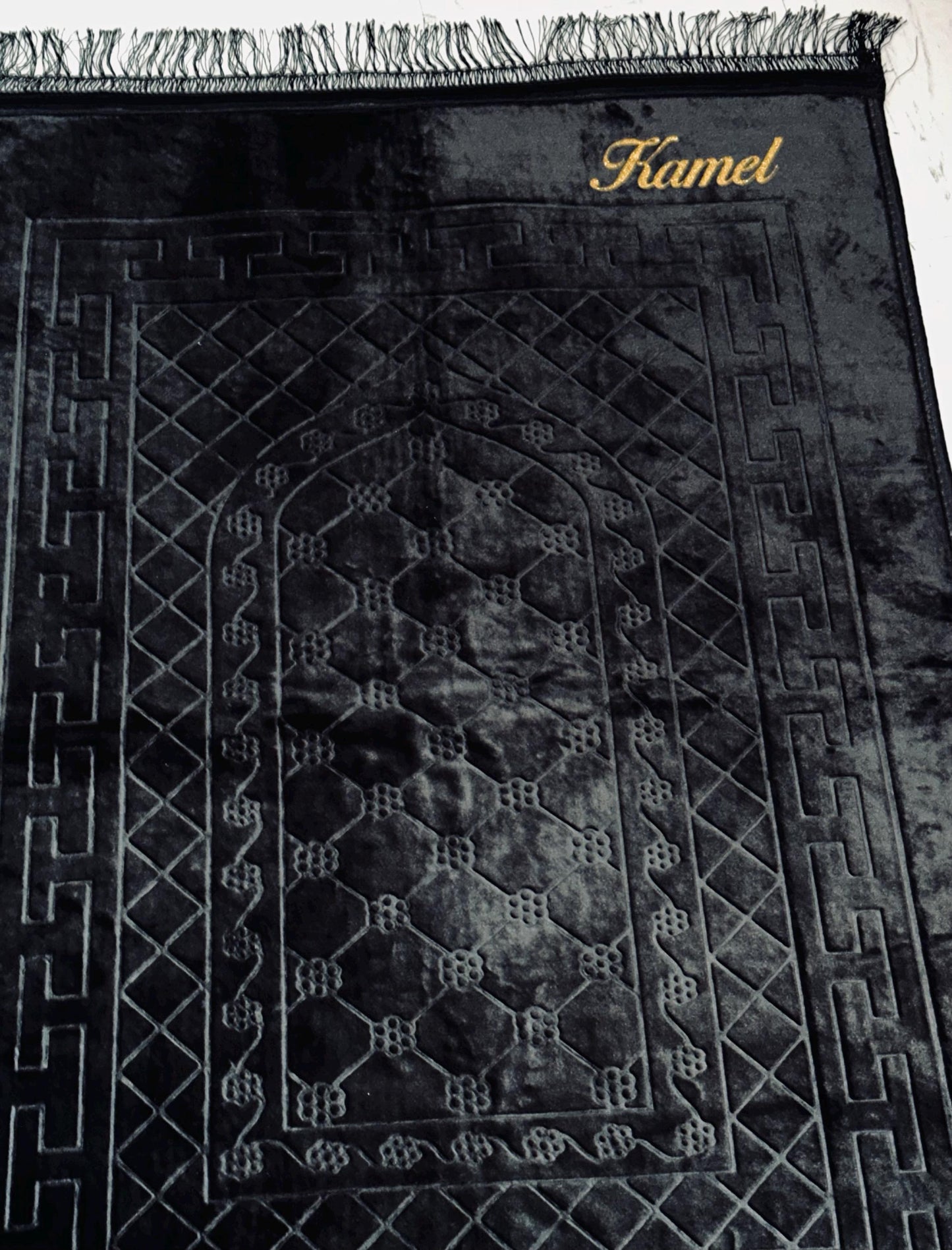 Cadeau musulman personnalisé – tapis de prière personnalisé – Cadeau islamique Eid, mariage, ramadan, conversion
