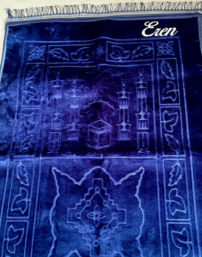 Cadeau musulman personnalisé – tapis de prière personnalisé – Cadeau islamique Eid, mariage, ramadan, conversion