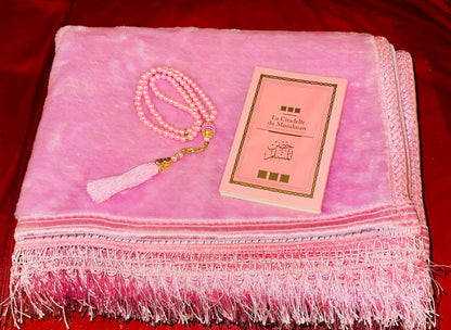 Coffret cadeau musulman personnalisé – Citadelle, tapis de prière personnalisé, tasbih – Cadeau islamique Eid, mariage, ramadan, conversion